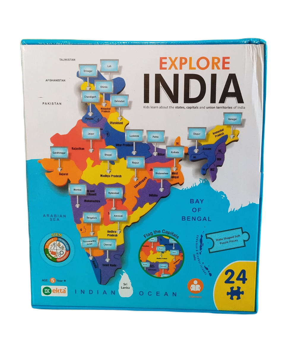 Explore India Educational Puzzle Map