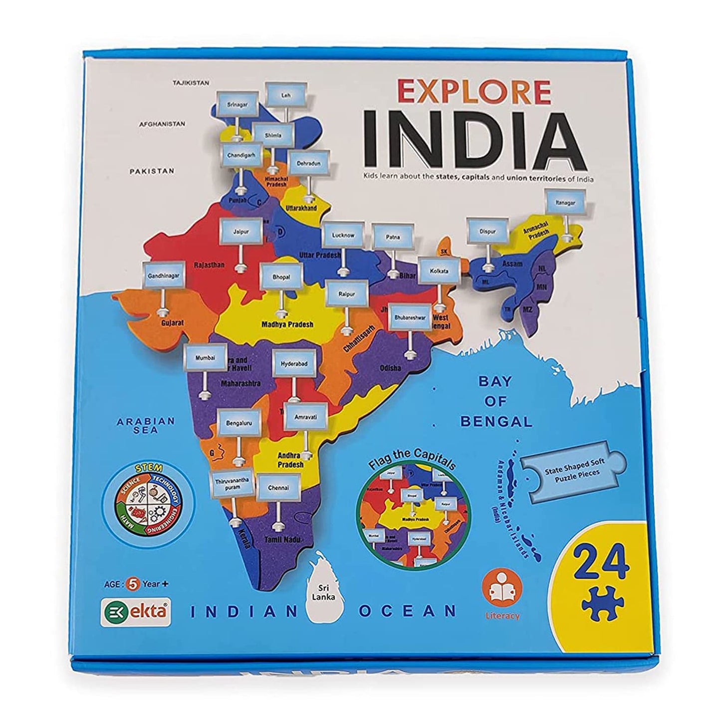 Explore India Educational Puzzle Map