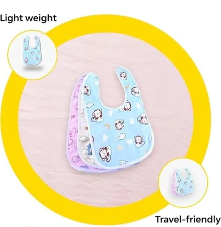 Soft Cotton Baby Bib with Fun and Print