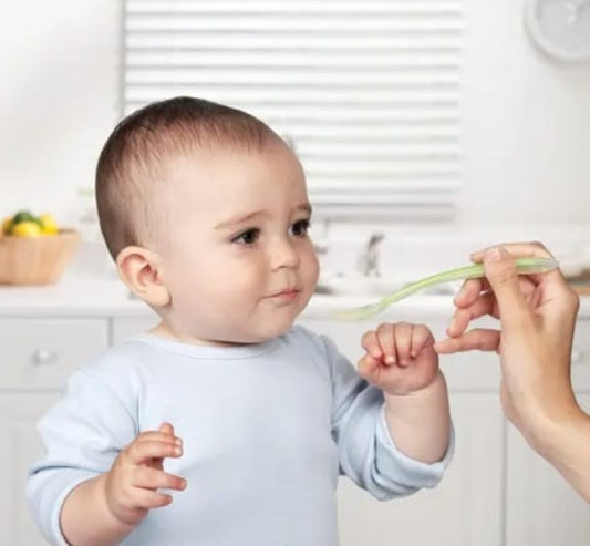 Love-Themed Baby Feeding Spoons